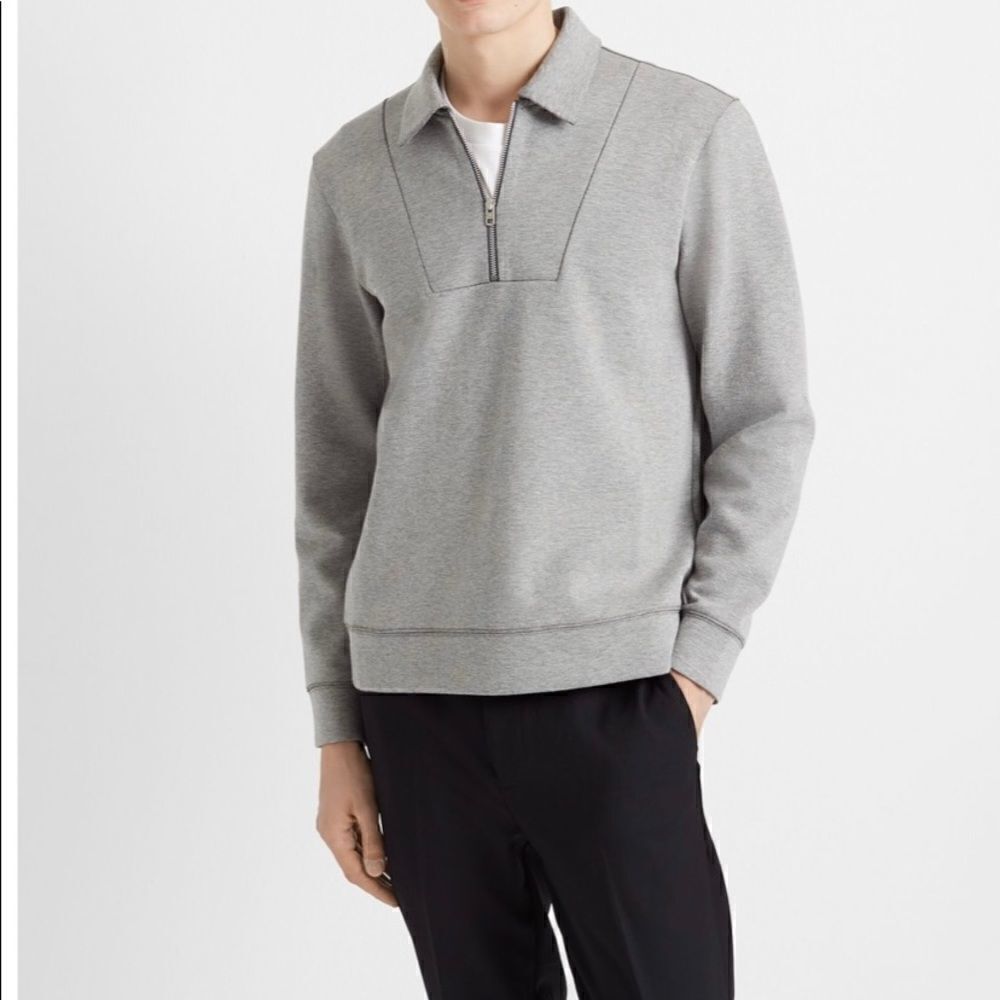 Zip Mock Sweatshirt Tricot
